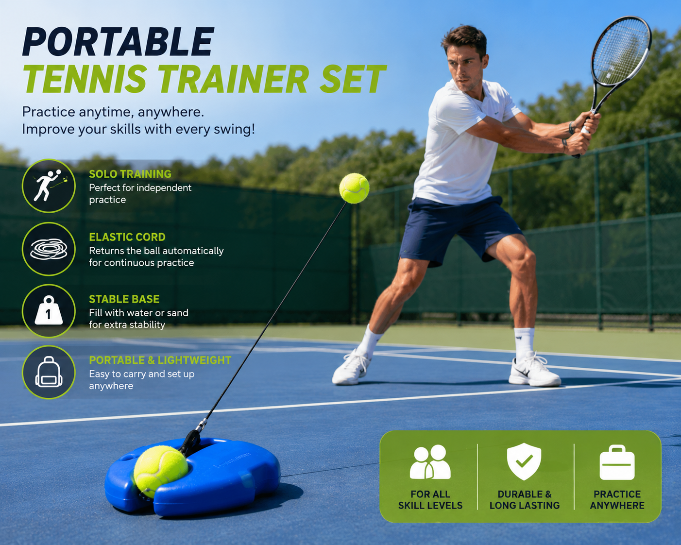 Portable Tennis Trainer